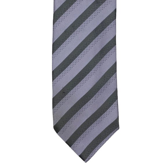 Gucci Silk New Standard Tie in Lavender Stripes - Picture 1 of 4